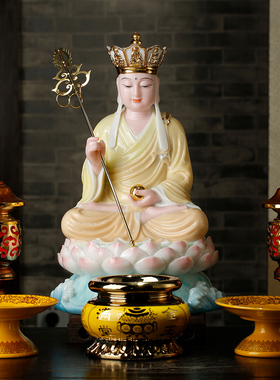 慈源阁白色大理石彩绘千里藏佛家佛像千里藏佛家佛像装饰品