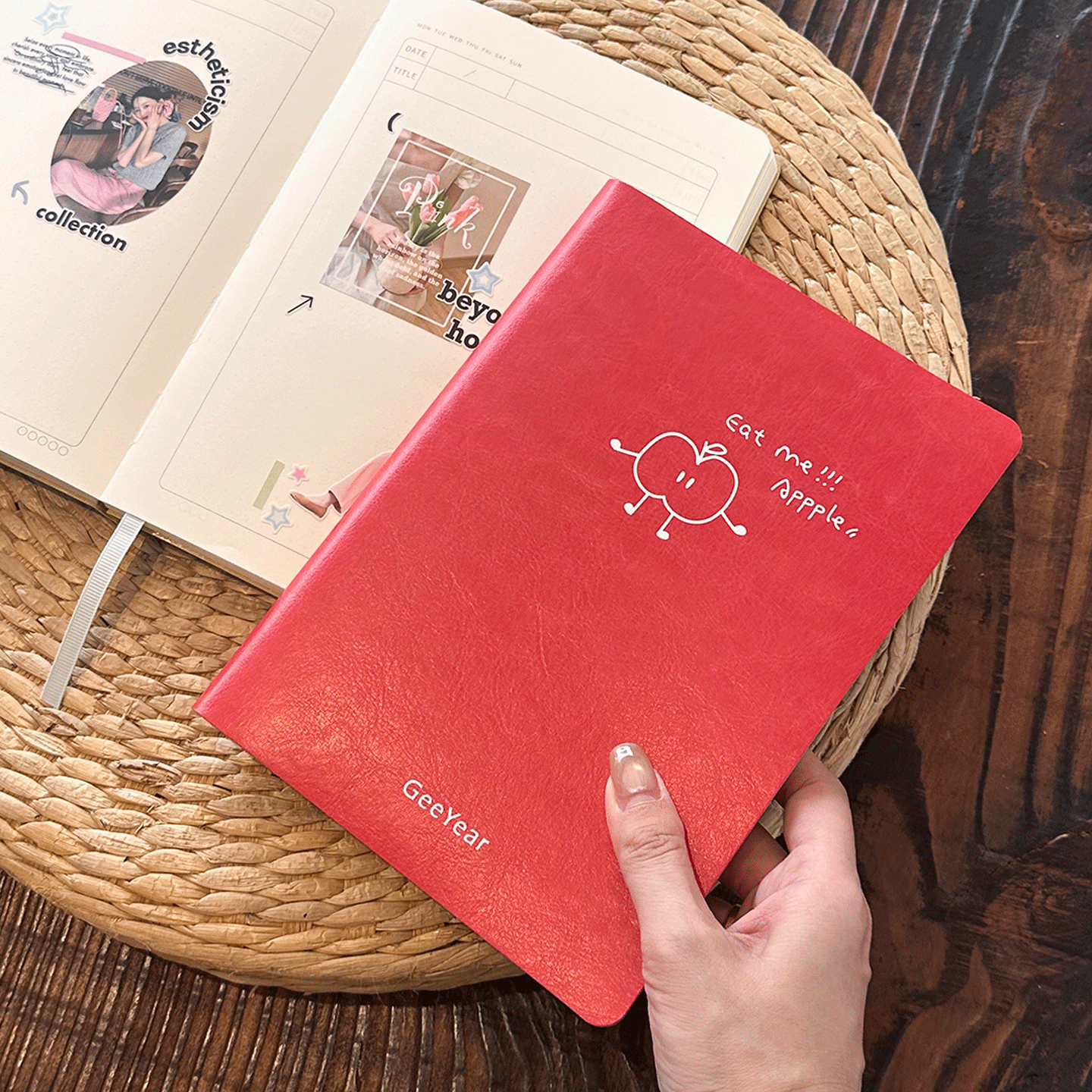 小众内页计划 苹果本A5点阵每日计划本 自填式日程本一天一页时间计划本日记笔记本自律打卡记事本手账