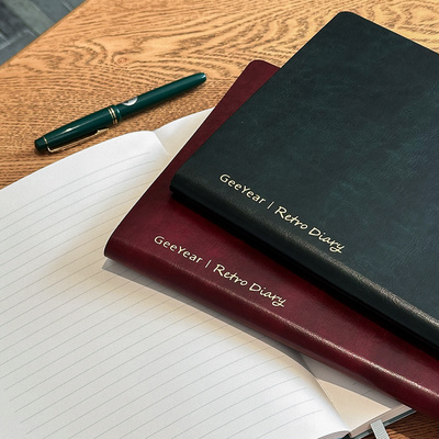 B5复古大本子 记事本笔记本子大号商务学生创意笔记本子16K简约工作女大学生16开加厚本子日记本阅读摘抄本