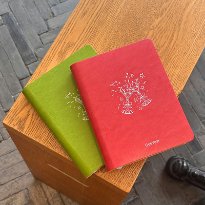 B6美好祝愿空白本加厚砖本allinone软皮面笔记本子大学生简约加厚摘抄记事本日记本每天一页日程本每日计划本