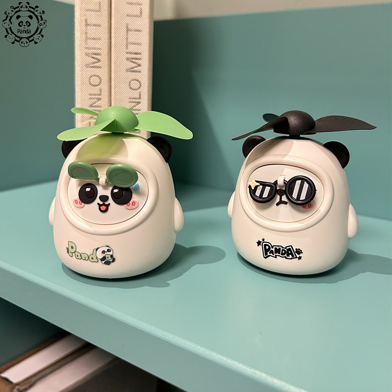 可爱熊猫小风扇便携式随