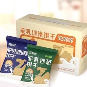 驼妈妈沙米沙葱亚麻籽饼干包邮