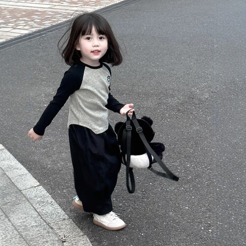 法国Uamtor女童春秋季打底衫套装
