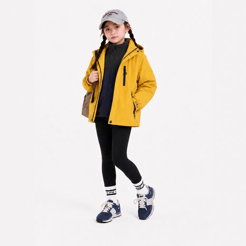 Uamtor女童春秋连帽机能冲锋衣