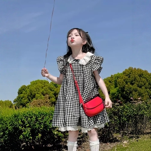 法国Uamtor女童连衣裙无袖 2026新款 韩版 可爱棉布裙洋气 裙儿童夏装
