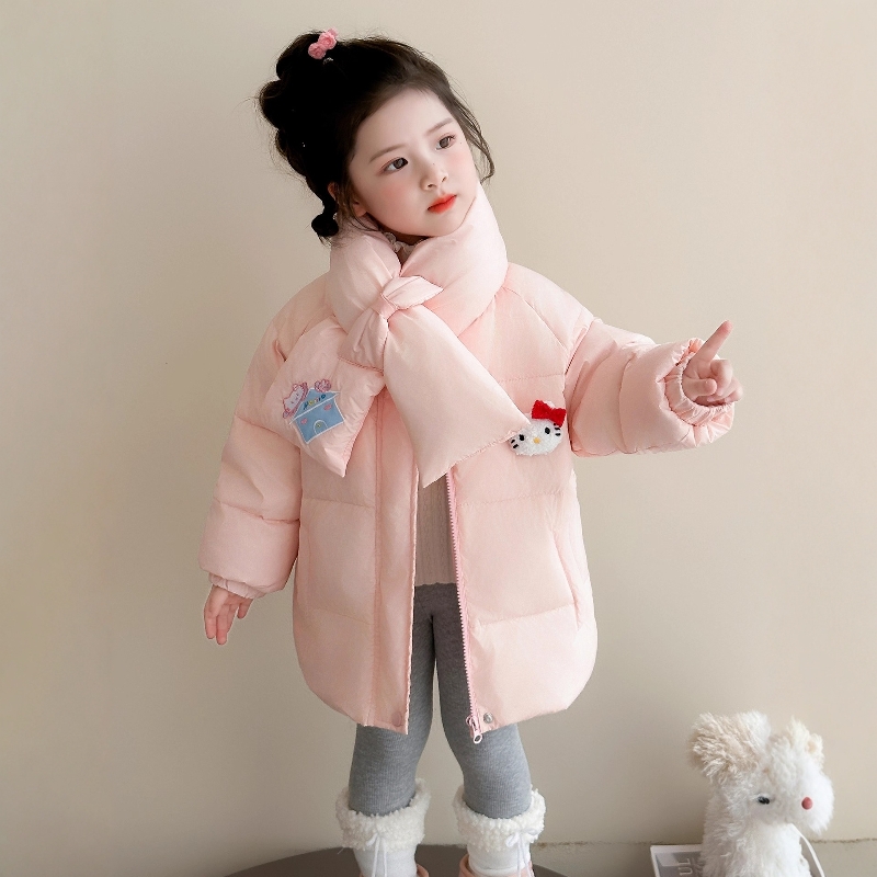 法国Uamtor女小童加厚时髦羽绒服