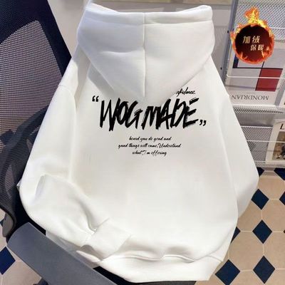 中大童纯棉连帽卫衣秋冬加绒潮