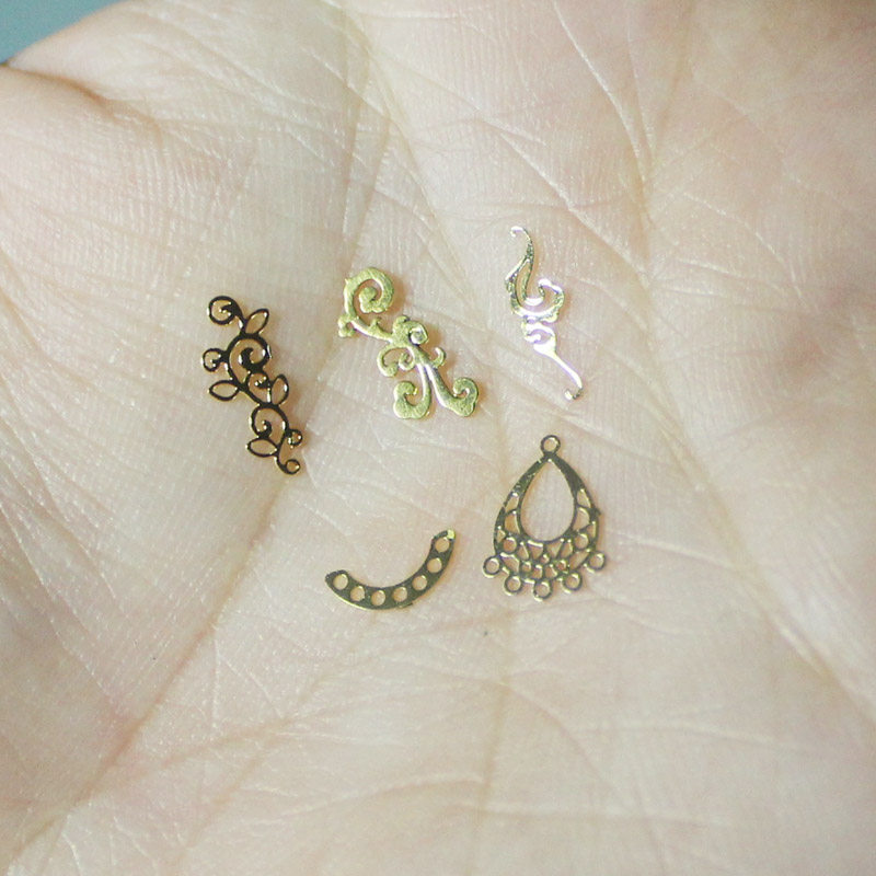 1元5个 迷你吊坠花藤金色金属花片 娃娃BJD OB11粘土耳环头饰古风,居家布艺,珠子/钻饰/花朵等配饰,淘宝优惠券,粉丝福利购,淘宝优惠卷