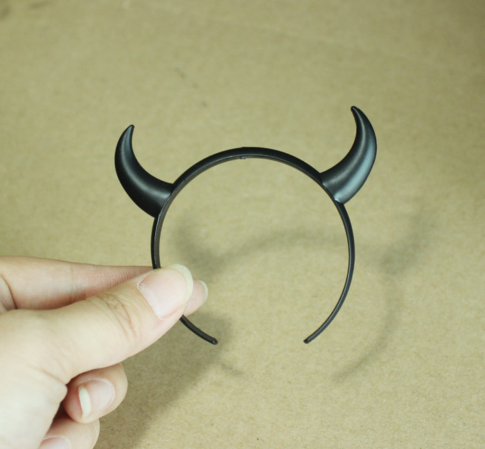 设计图恶魔发箍牛角娃娃配件