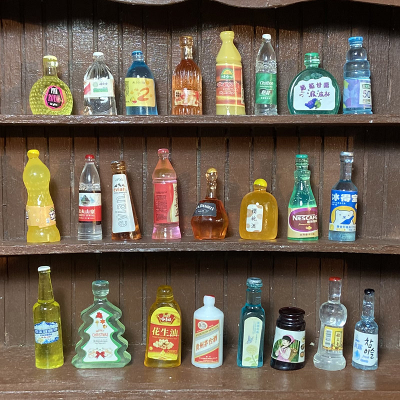 第三波 迷你瓶子罐子 杯子 饮料食物玩具食玩DIY娃娃屋BJD小布OB