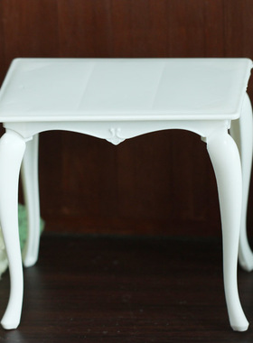 6分BJD娃娃可用桌子 白色 电脑台 家具 娃屋 AZONE小布Ob DAL桃子