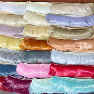 22色浏海发排5cm 长1米 obistu怪物高中bjd植发假发用高温丝棉娃