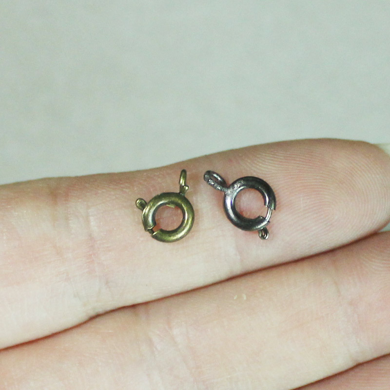 超小迷你6mm铜弹簧扣配饰O型