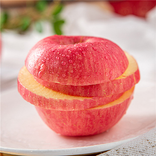 洛川苹果陕西正宗红富士精选精品新鲜水果脆甜彩箱礼盒装 农产品