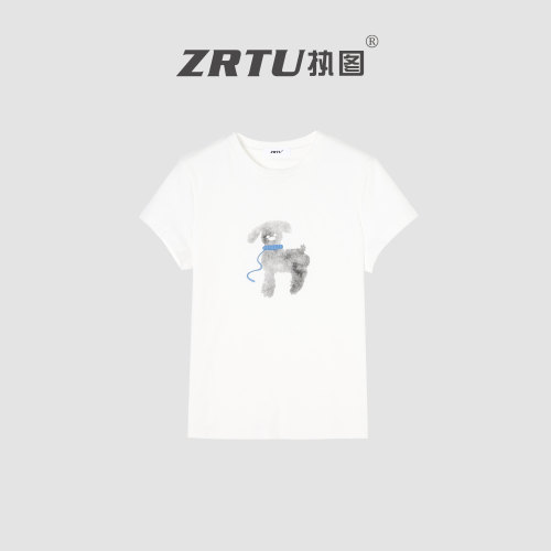 ZRTU/执图2025新款休闲风常规T恤设计师时尚潮流