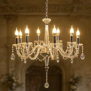 新款婚庆法式水晶吊灯轻奢风婚礼堂欧式复古蜡烛造型装饰灯