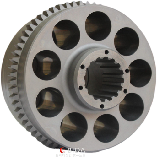 M2X210回转泵 旋转泵的泵胆柱塞配油盘 日立300住友300神SK钢配件