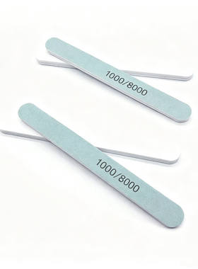 抛光条1000/8000目美甲工具磨指甲砂条修甲磨砂条砂纸打磨金属款