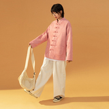 中性风M081P120麂皮绒纯色光版风盘扣潮唐装夹克情侣外套男，男装夹克，星座704（原B229）