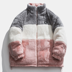 白底图X707P100148冬季保暖立领羊羔毛撞色双面穿刺绣棉衣男,男装棉衣,星座704（原B229）