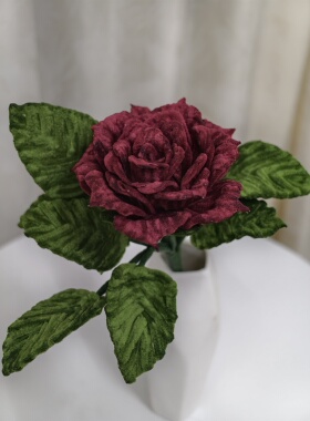 纯手工玫瑰花扭扭棒花假花摆设客厅餐桌装饰品插花束摆件花艺摆设