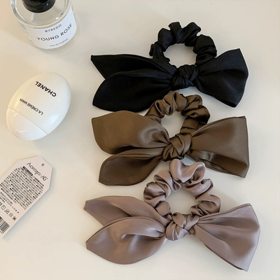 复古气质高级感黑色超大蝴蝶结发夹头饰女盘发神器法式丸子头发饰