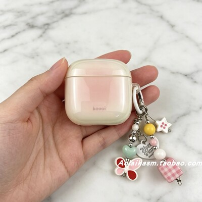 晕染粉色适用华为freeclip2保护