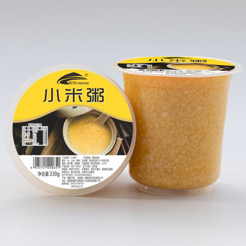 原川小米粥330g*6杯/箱杯装早餐粥方便即食粥
