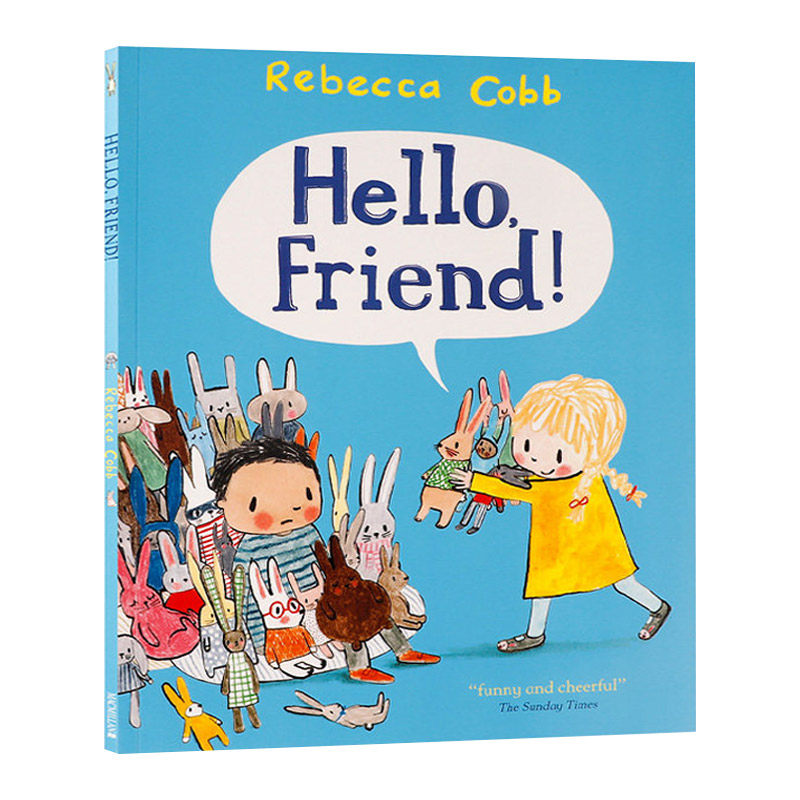 朋友你好 英文原版 Hello Friend! Rebecca Cobb插画绘本 幼儿社交礼仪友谊交友培养 性格养成 英文版 进口英语原版书籍