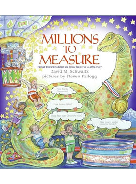 英文原版 Millions to Measure 度量的世界 数学主题儿童绘本 一百万是多少 英文版 进口英语原版书籍