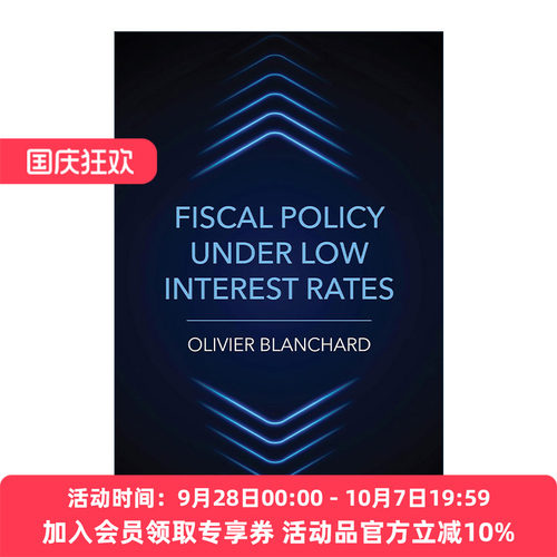英文原版 Fiscal Policy under Low Interest Rates The MIT Press 低利率环境下的财政政策 国际货币基金组织首席经济学家