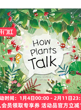 英文原版 How Plants Talk 植物的语言 如何交流 儿童自然科普百科精装绘本 Linh Dao插画 英文版 进口英语原版书籍
