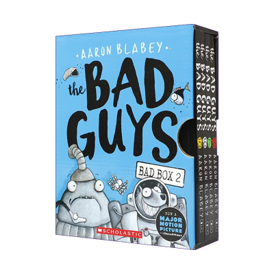 坏蛋联盟  英文原版 The Bad Guys 5-8 Box 2 学乐桥梁漫画 4册合售 英文版 进口英语原版书籍