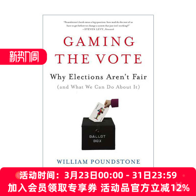 选举中的谋略与博弈 英文原版 Gaming the Vote: Why Elections Aren't Fair 为什么选举不是公平的 英文版 进口英语原版书籍