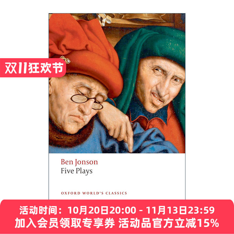英文原版 Five Plays 本·琼森戏剧集 文艺复兴时期英国戏剧 牛津世界经典系列 英文版 进口英语原版书籍