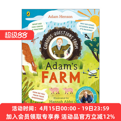 英文原版 Curious Questions From Adam’s Farm 亚当汉森农场大揭密 农庄自然科普绘本 精装 英文版 进口英语原版书籍