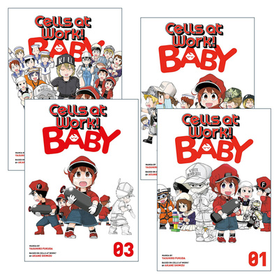 英文原版 Cells at Work! Baby 工作细胞 婴儿篇系列 1-4册 同名动漫漫画 英文版 进口英语原版书籍