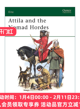 阿提拉和游牧民族  英文原版 Attila and the Nomad Hordes 军事精锐系列 英文版 进口英语原版书籍