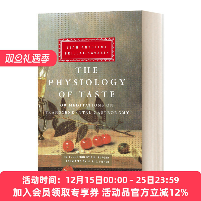 英文原版 The Physiology of Taste  厨房里的哲学家 美食背后的故事 人人图书馆精装收藏版 进口英语原版书籍
