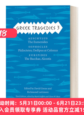 英文原版 Greek Tragedies 3 Aeschylus Volume 3 希腊悲剧3 埃斯库罗斯 索福柯勒斯 欧里庇得斯 Mark Griffith 英文版 进口书籍