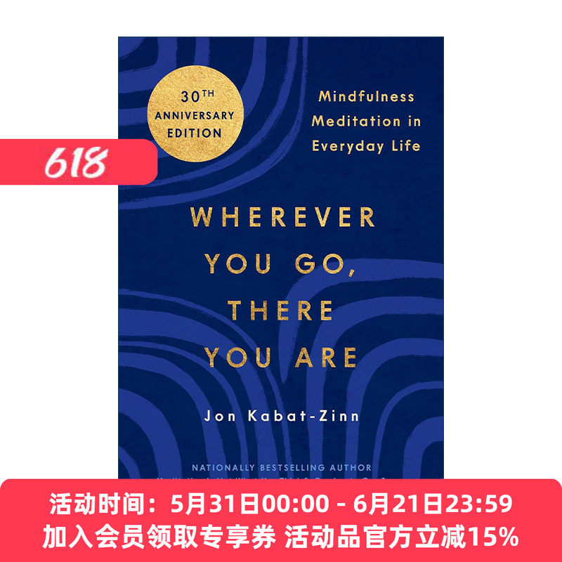 英文原版 Wherever You Go There You Are 正念 身心安顿的禅修之道 此刻是一枝花 英文版 进口英语原版书籍