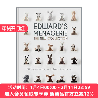英文原版 Edward's Menagerie 爱德华微型动物展 Kerry Lord创意动物编织指南 精装 钩针玩偶 英文版 进口英语原版书籍