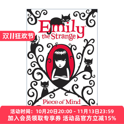 英文原版 Emily the Strange Piece of Mind 怪异的艾米莉 想法多多 美国经典漫画人物小说 儿童章节书 精装 进口英语原版书籍
