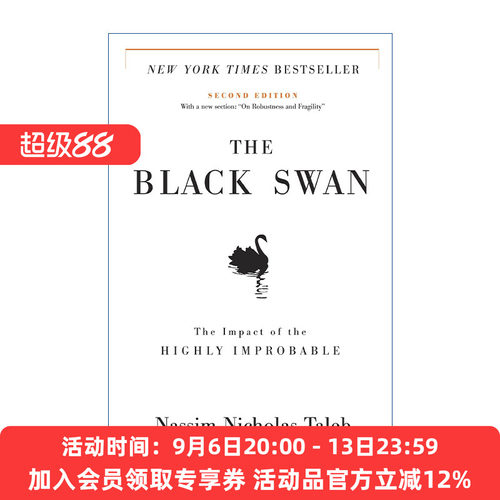 英文原版 The Black Swan 黑天鹅 如何应对不可预知的未来 第二版 Nassim Nicholas Taleb 精装 英文版 进口英语原版书籍