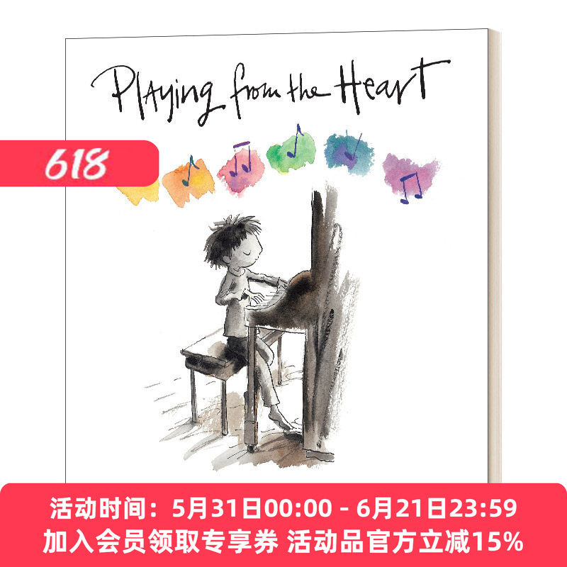 琴声如诉 英文原版 Playing from the Heart 纽约时报畅销书作者Peter H. Reynolds彼德 雷诺兹 精装儿童绘本 英文版 进口英语书籍