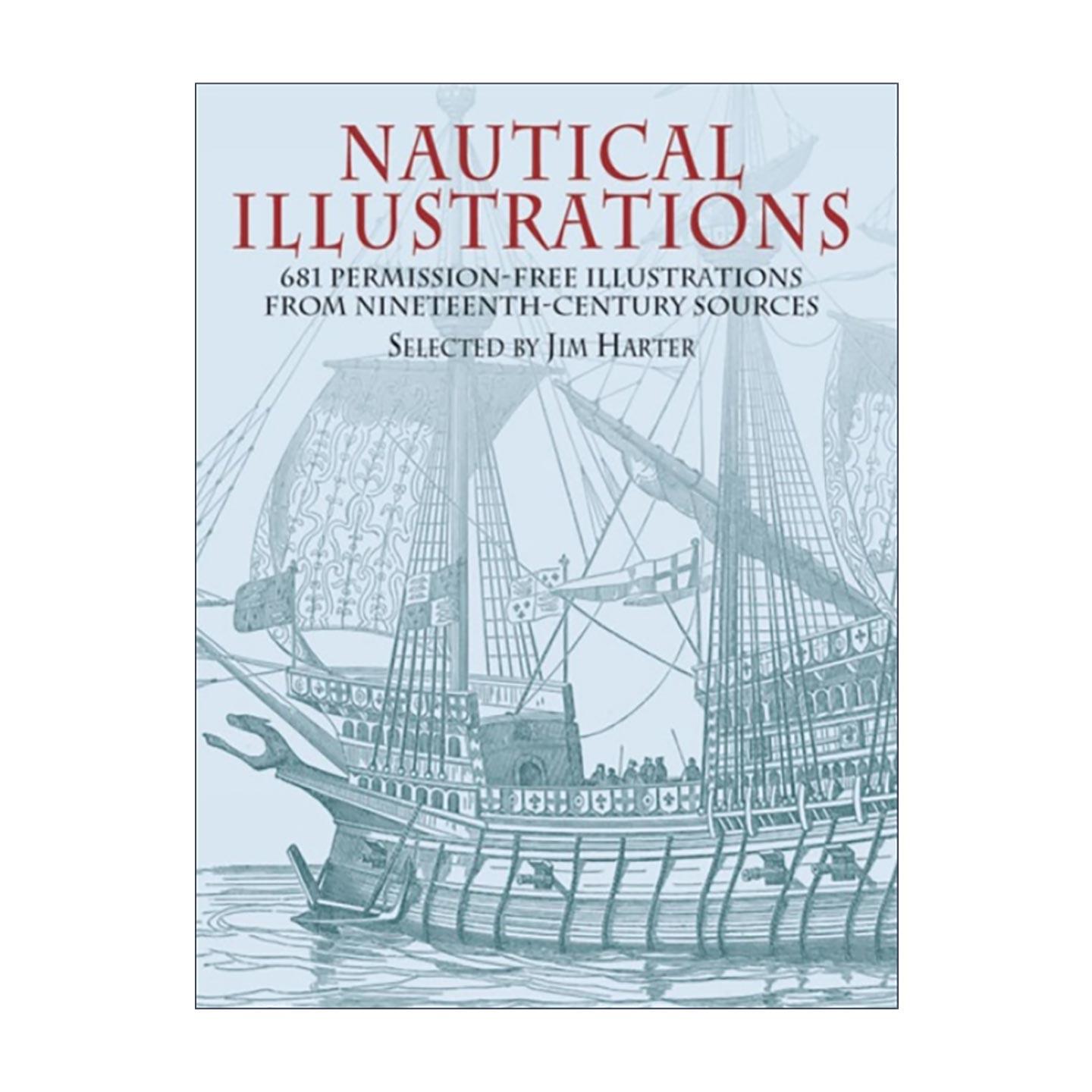 英文原版 Nautical Illustrations 航海插图 19世纪船只图案装饰素材艺术图册 英文版 进口英语原版书籍