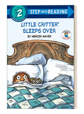 小毛怪在这里过夜 英文原版 Step into Reading 2 - Little Critter Sleeps Over 英文版 进口英语原版书籍