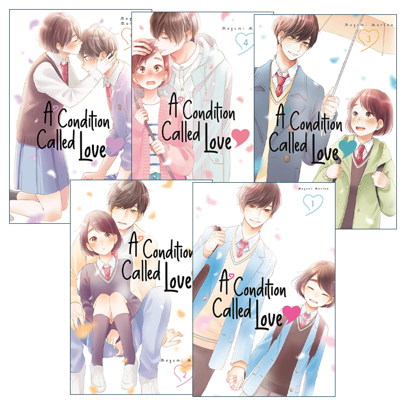 英文原版 A Condition Called Love 花野井同学和相思病系列1-5册 同名动漫漫画 森野萌 英文版 进口英语原版书籍