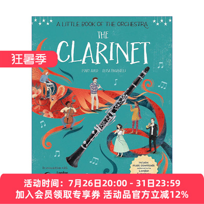 乐团小册子  英文原版 A Little Book of the Orchestra: The Clarinet 单簧管 儿童启蒙精装绘本 英文版 进口英语原版书籍