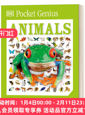 英文原版 Pocket Genius Animals Facts at Your Fingertips DK百科知识口袋书 口袋天才系列 动物 英文版 进口英语原版书籍